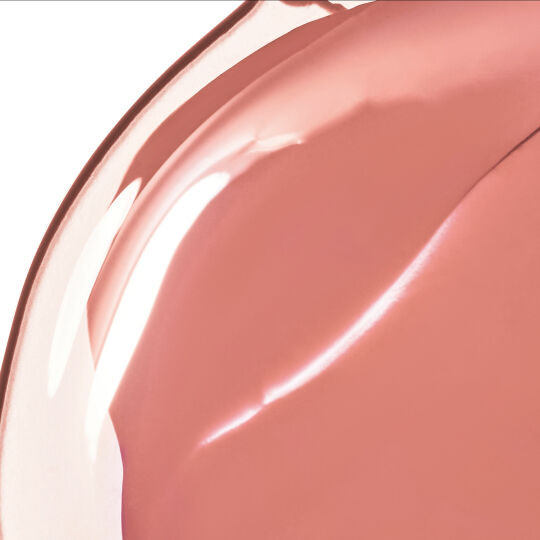 YSL LOVESHINE Candy Glaze in shade 15, a glossy peachy-nude texture with a high-shine finish.