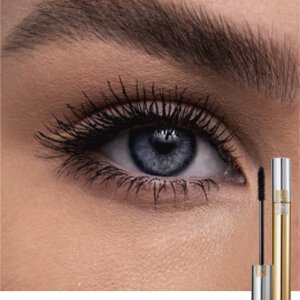 Electric blue mascara on brown eyes>>> #makeup #fragrance @YSL Beauty