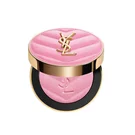 Open YSL Make Me Blush Powder Blush in shade 10 Stardust Love, revealing the delicate light pink blush and quilted case