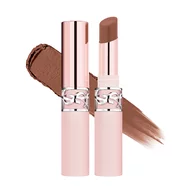 YSL LOVENUDE Lip Blusher, shade 09 3AM Espresso. Packshot of opened and closed product with swatch.