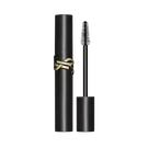 Lash Clash Mascara, open and closed, showcasing the black tube and brush with the gold YSL logo.