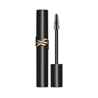 Lash Clash Mascara, open and closed, showcasing the black tube and brush with the gold YSL logo.