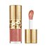 YSL Loveshine Plumping Lip Oil Gloss collector in shade 12, displayed open and closed, with textured gold finish.