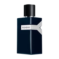 YSL Y Le Parfum, 100ml, in a sophisticated black bottle with a matching black YSL logo and textured cap.