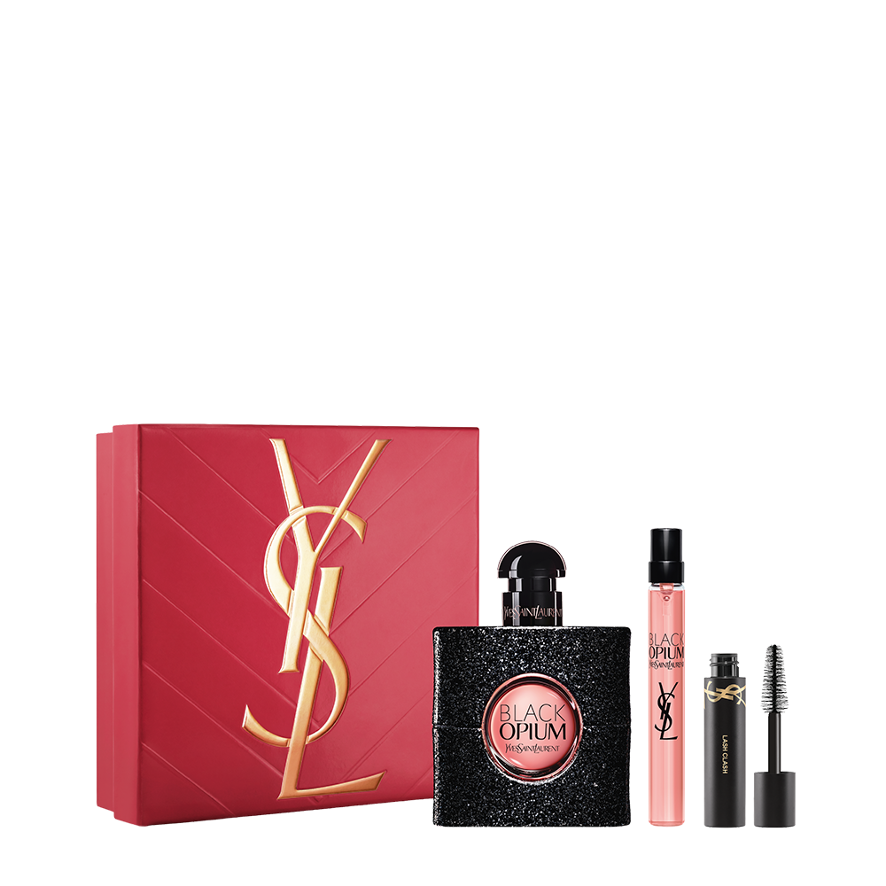 Black Opium Mother's Day trio fragrance & makeup set | YSL Beauty