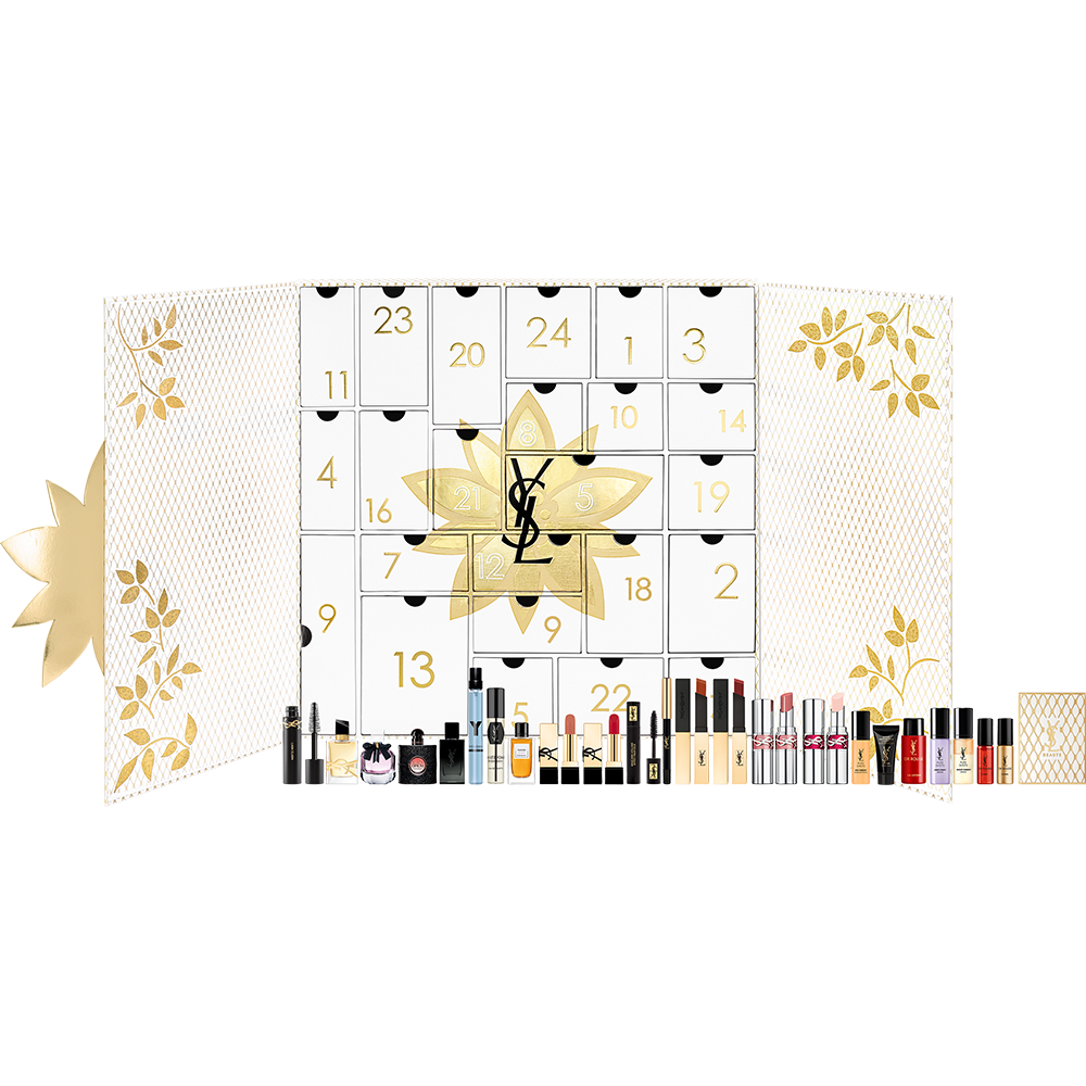 ADVENT CALENDAR HOLIDAY 2024 Celebrate the Holidays with a daily dose of glamour as you discover iconic YSL fragrances mesmerizing makeup essentials and indulgent skincare treasures every day. Yves Sa...