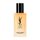 YSL Pure Shots Stability Reboot Emulsion 75ml packshot, front view, rectangular bottle with light orange emulsion.