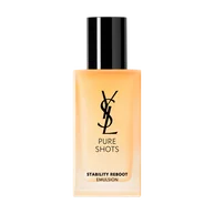 YSL Pure Shots Stability Reboot Emulsion 75ml packshot, front view, rectangular bottle with light orange emulsion.