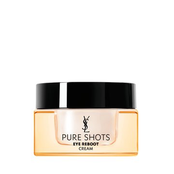 YSL Pure Shots Eye Reboot Cream, 15ml jar, front view, on a white background.