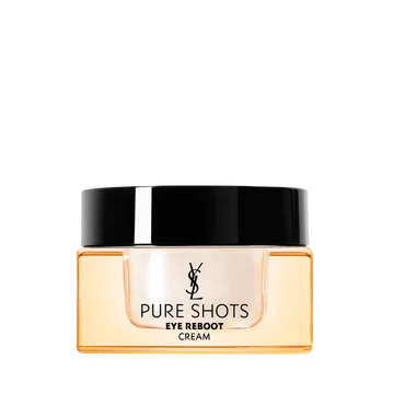 YSL Pure Shots Eye Reboot Cream, 15ml jar, front view, on a white background.