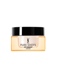 YSL Pure Shots Eye Reboot Cream, 15ml jar, front view, on a white background.