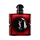 Black Opium Over Red bottle in deep red lacquer with a black center and YSL logo.