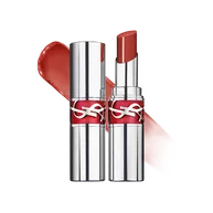 YSL LOVESHINE Lipstick in Berry Crush, shade 219, displayed open and closed with a luxurious texture swatch.