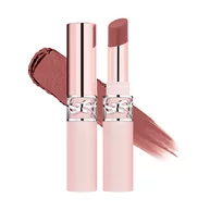 YSL LOVENUDE Lip Blusher, shade 04 Red-Handed. Packshot of opened and closed product with swatch.