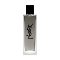 MYSLF Eau de Toilette Intense bottle with black cap and YSL Cassandre logo embossed on the glass.